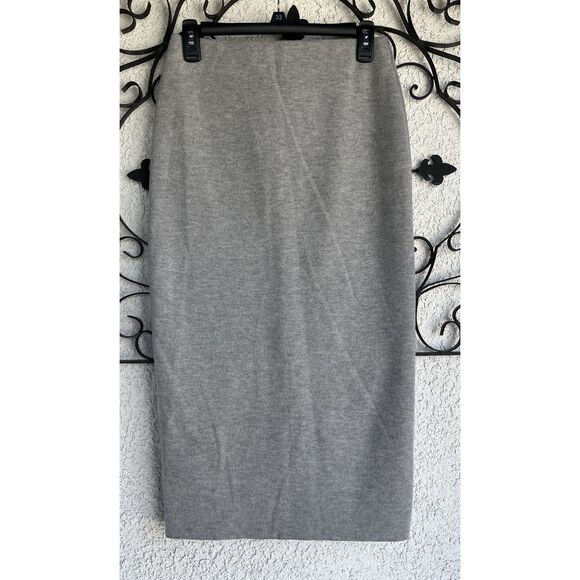 Zara Midi Pencil Skirt - Size Medium - Gray - Picture 1 of 8